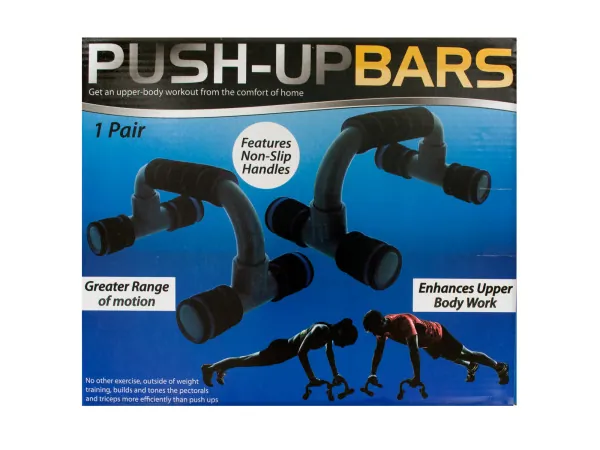 Bulk Buys OC579 — Heavy Duty Push-Up Bars for Upper Body Strength