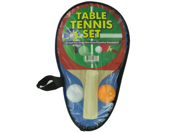 Bulk Buys OC580 — Compact Portable Table Tennis Set with Carrying Case