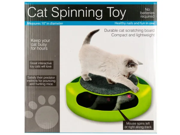 Bulk Buys OC992 — Cat Scratch Pad Spinning Toy with Mouse