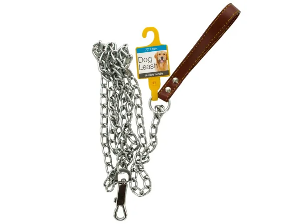 bulk buys OD385 — Chain Dog Leash with Durable Handle