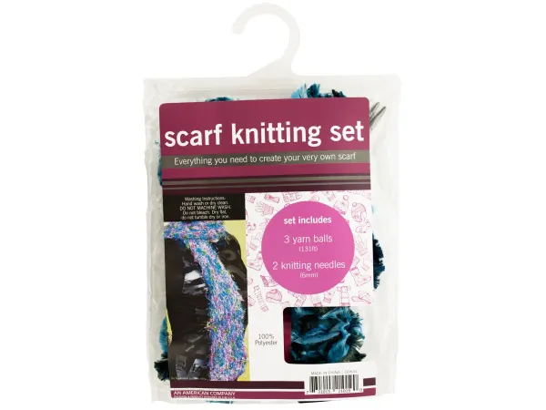 Bulk Buys OD844 — Ultimate Scarf Knitting Kit for All Skill Levels
