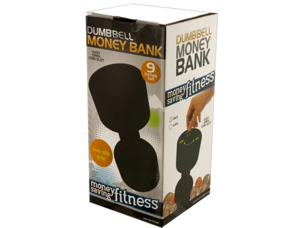 bulk buys OD983 - Dumbbell-Shaped Money Bank for Saving and Fitness