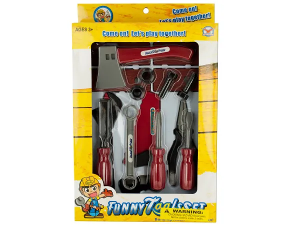 bulk buys OF381 - Deluxe Building Tools Play Set for Kids