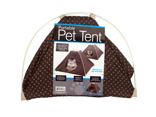 bulk buys OF413 - Portable Pet Tent with Soft Fleece Pad