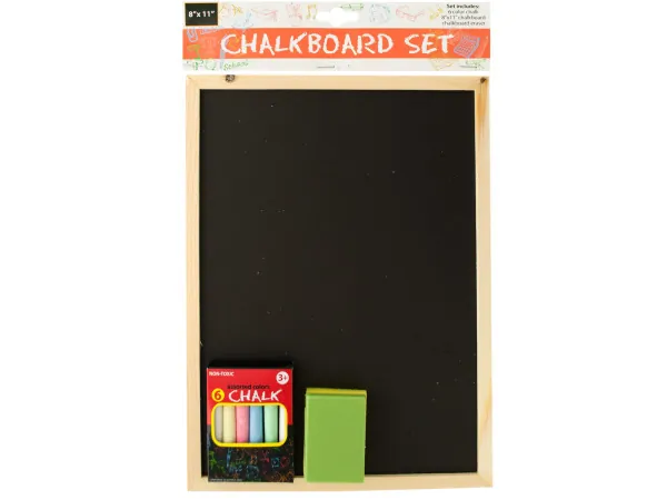 Bulk Buys OF462 — Wooden Chalkboard Set
