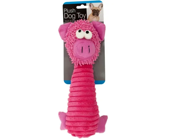 Bulk Buys OF672 — Plush Animal Squeak Dog Toy