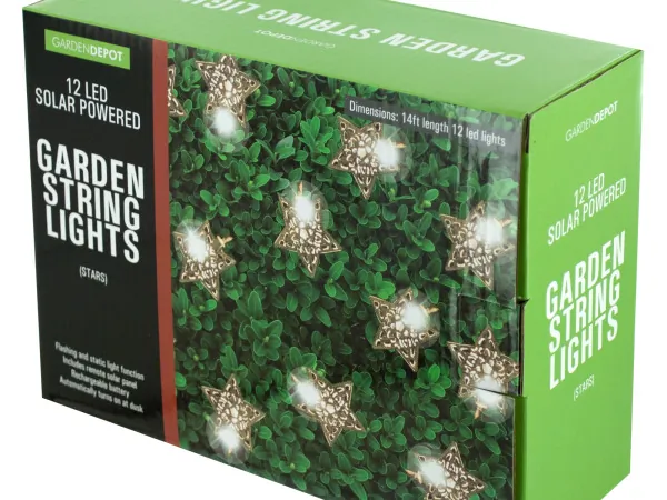 Bulk Buys OF866 — Silver Star LED Solar String Lights