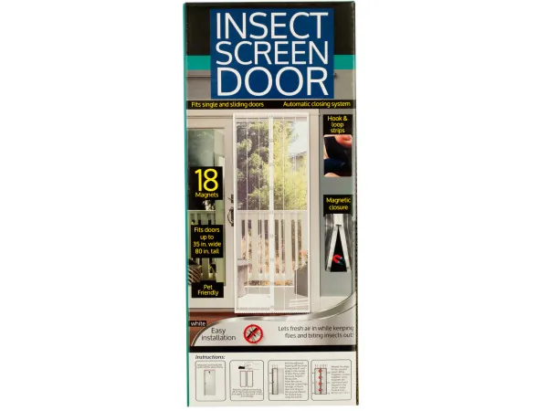 Bulk Buys OF984 — Magnetic Insect Screen Door for Easy Access