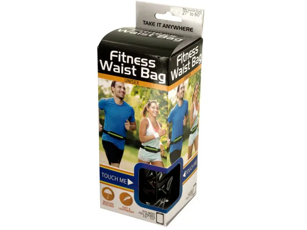 bulk buys OL455 - Adjustable Unisex Waist Bag for Fitness and Running