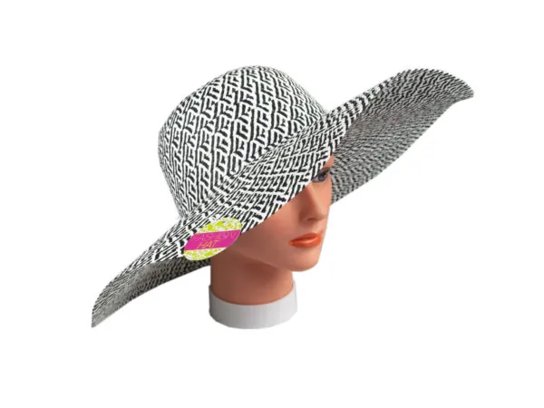 Bulk Buys OL795 — Stylish Women's Wide Brim Sun Hat for Outdoor Events
