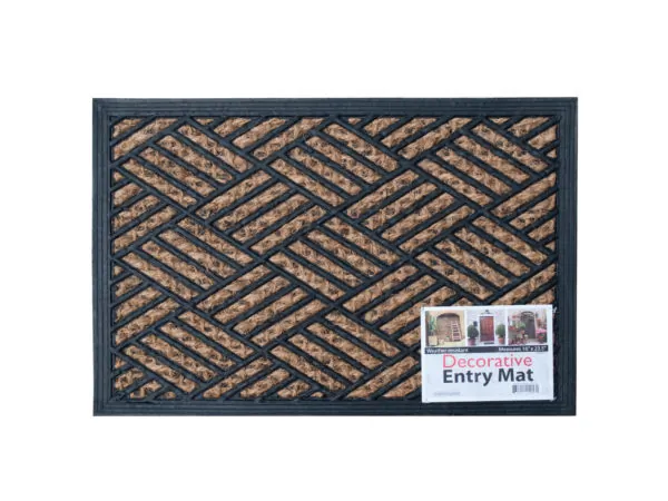Bulk Buys OL974 — Stylish Weather-Resistant Entryway Mat