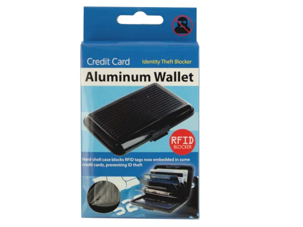 Bulk Buys OP709 — RFID Blocking Aluminum Credit Card Holder