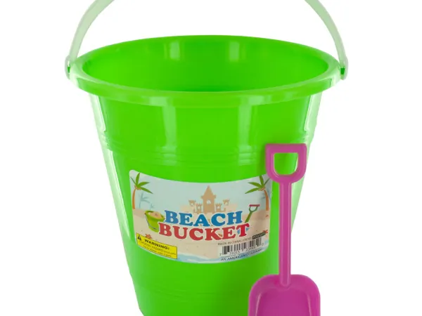Bulk Buys OS181 — Beach Bucket with Attached Shovel