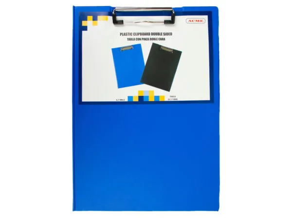 bulk buys OP918 - Durable Foldable Plastic Clipboard in Assorted Colors