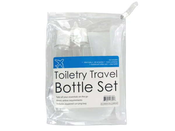 Bulk Buys OS341 — Toiletry Travel Bottle Set