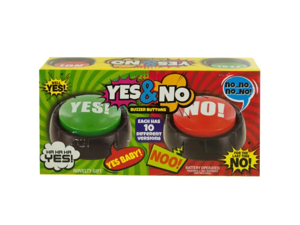 Bulk Buys OS819 — Talking Yes & No Buzzer Buttons