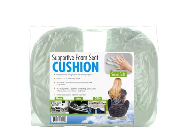Bulk Buys OS895 — Ergonomic Memory Foam Seat Cushion for Ultimate Comfort