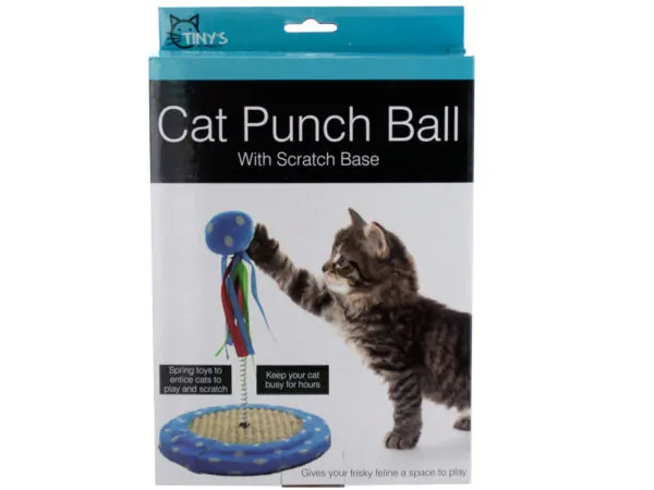 tiny's OS942 — Interactive Cat Punch Ball Toy with Scratch Base