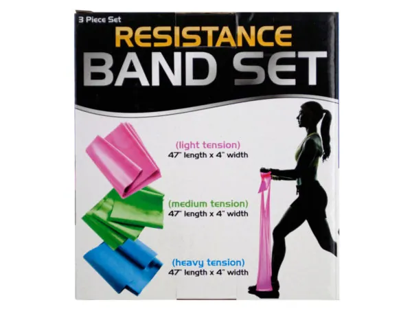 Bulk Buys OS953 — Resistance Band Set with 3 Tension Levels
