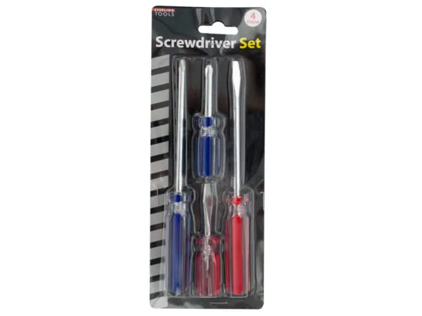 STERLING OT453 — 4-Piece Screwdriver Set with Ergonomic Handles
