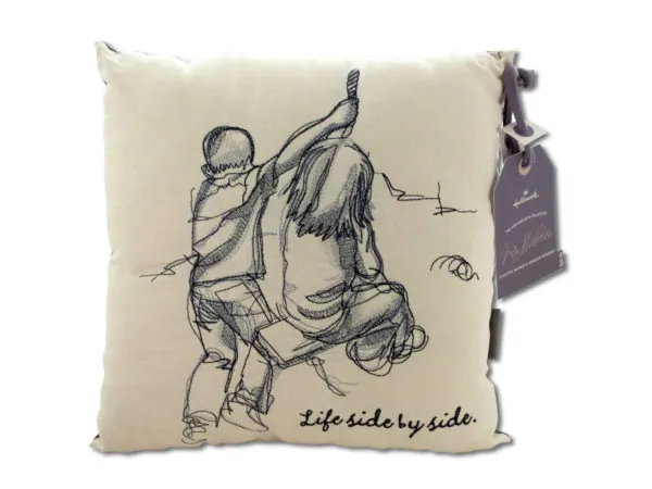 bulk buys OT837 - Life Side by Side Embroidered Accent Pillow