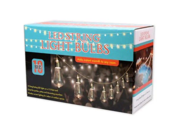 Bulk Buys OT902 — String LED Light Bulbs