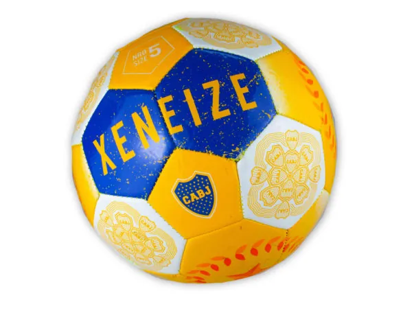 bulk buys OT931 - Boca Juniors Size 5 Soccer Ball - Official Practice Ball