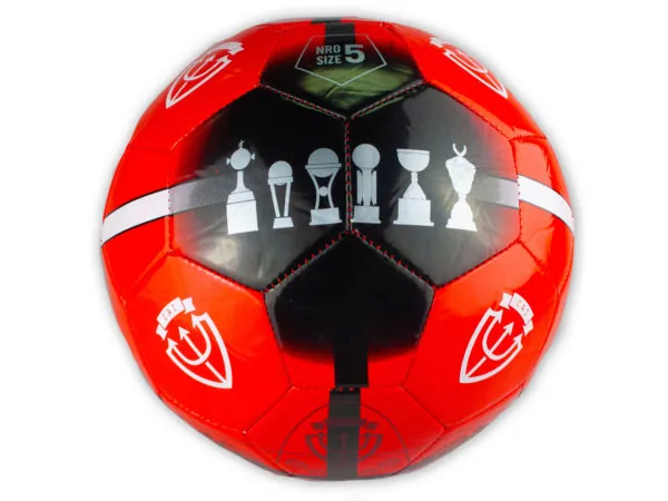 Bulk Buys OT939 — Argentina Independiente Size 5 Black & Red Soccer Ball