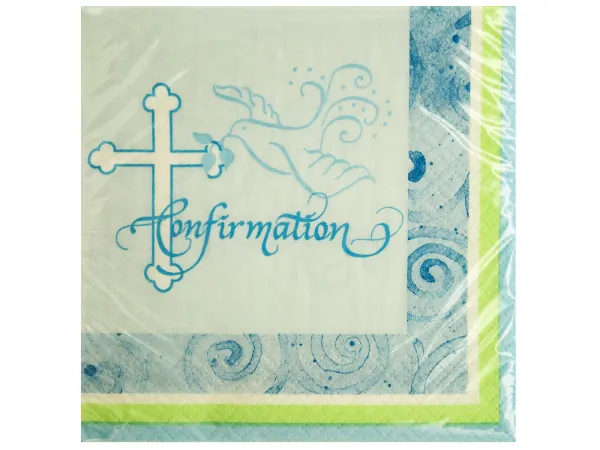 bulk buys PB559 - Elegant Blue Dove Confirmation Beverage Napkins