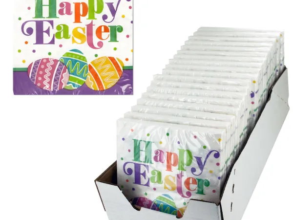 Bulk Buys PB878 — Easter Cheer 2-Ply Lunch Napkins - Party Display Set