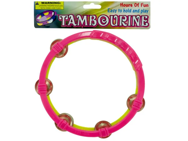 bulk buys SK035 - Colorful Kids Musical Tambourine