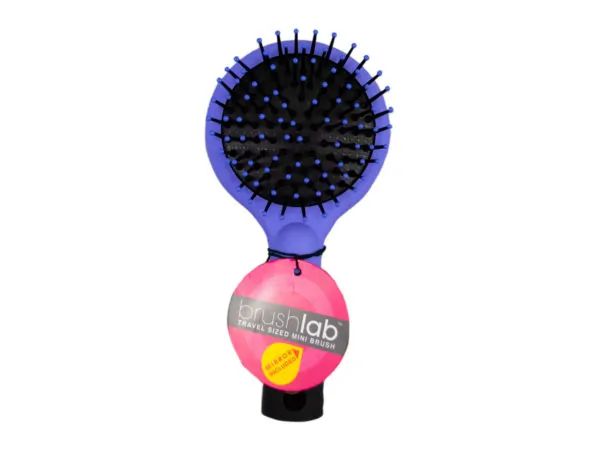 Bulk Buys SB661 — Mini Wet Brush & Back Mirror in Countertop Display