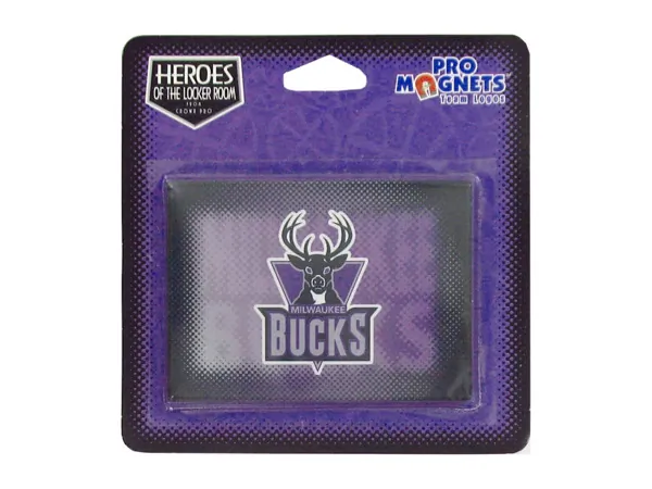 Bulk Buys UP074 — Milwaukee Bucks Official NBA Team Logo Magnet