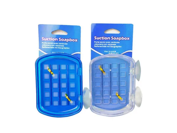 bulk buys UU254 - Wall-Mounted Suction Soap Holder