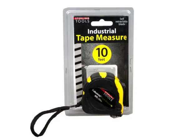 Bulk Buys UU644 — 10-Foot Retractable Tape Measure with Metric and Standard Units
