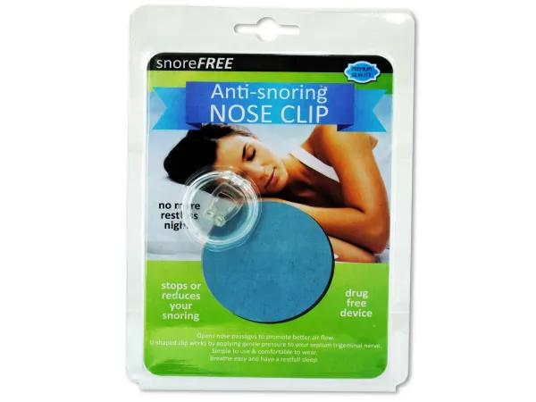 Bulk Buys UU682 — Comfortable Anti-Snoring Nose Clip for Better Sleep