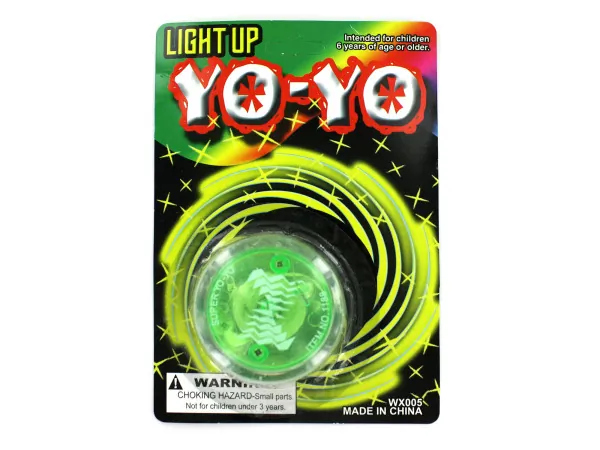 Bulk Buys WX005 — Colorful LED Light Up Yo-yo for Tricks & Fun
