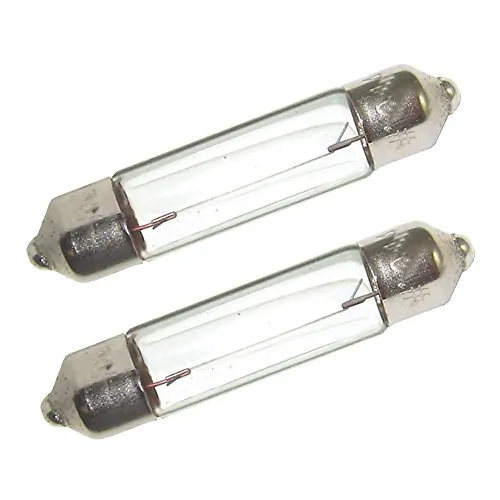 Perko 0070DP0CLR — Perko Double Ended Festoon Bulbs - 12V, 10W, .74A - Pair