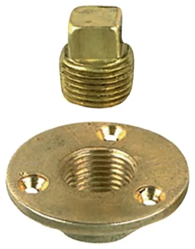 Perko 0714DP1PLB — Perko Garboard Drain & Drain Plug Assy Cast Bronze/Brass MADE IN THE USA