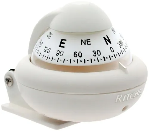 Ritchie X-10W-M — Ritchie X-10W-M RitchieSport Compass - Bracket Mount - White
