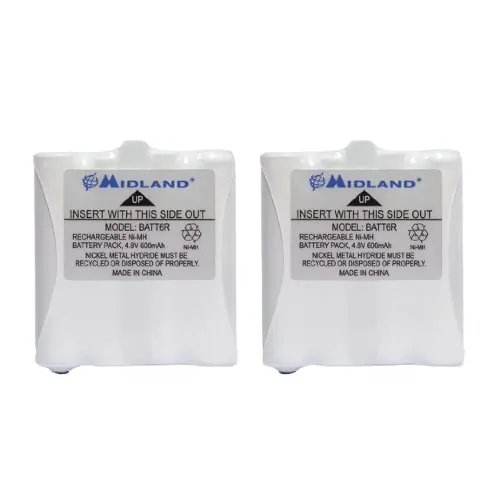 MIDLAND MID-AVP8 — Midland(R) AVP8 2-Way Radio Accessory (2 pk of GMRS Batteries for 200 & 300 Series Radios)