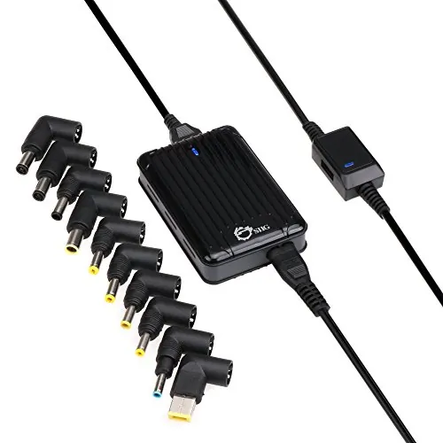 Siig AC-PW1212-S1 — SIIG UNIVERSAL LAPTOP POWER ADAPTER-90W (AC-PW1212-S1)