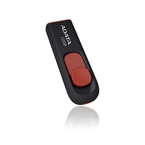 ADATA AC008-32G-RKD - A-DATA 32GB USB 2.0 Flash Drive AC008 - BlackRed
