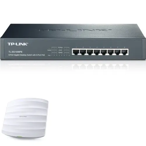TPLINK TL-SG1008MP — 8-PORT GIGABIT DESKTOP/RACKMOUNT SWITCH WITH 8-PORT POE+