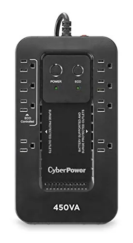 CyberPower EC450G — CYBERPOWER EC450G - UPS - COMPACT - STANDBY - OUTPUT 120 VAC+/- 5% - 260WATT - 4