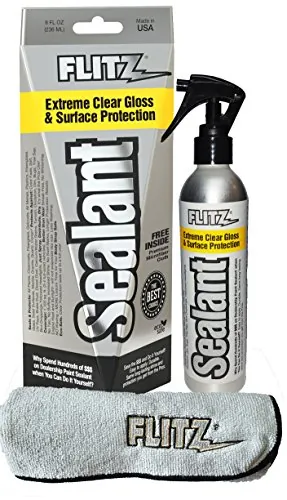 Flitz CS 02908 — Flitz Ceramic Sealant Spray Bottle w/Microfiber Polishing Cloth - 236ml/8oz