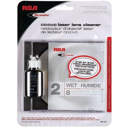 DISCWASHER RA12867 - Discwasher Cd And Dvd Laser Lens Cleaners (2-brush; Wet) RCA