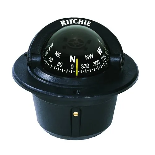 Ritchie F-50 — Ritchie F-50 Explorer Compass - Flush Mount - Black