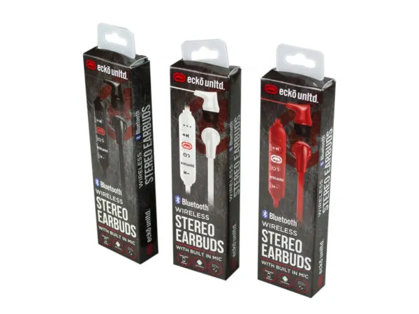 Bulk Buys EN349 — ECKO Unltd Bluetooth Wireless Earbuds - Countertop Display