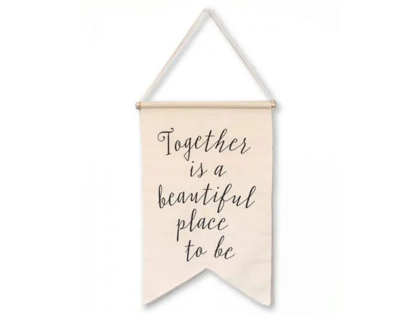 Bulk Buys AF568 — Together Is a Beautiful Place to Be Wedding Banner